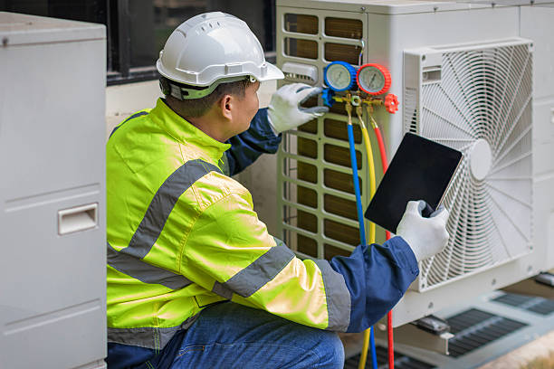 Professional Hvac technician working in Midland, NC
